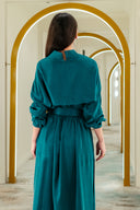 Green Cape Dress