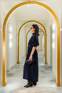 Winter Sea Cape Silk Dress