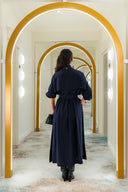 Winter Sea Cape Silk Dress